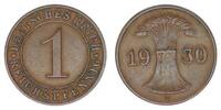 Deutschland / Weimar 1 Pfennig Weimar 1 Reichspfennig J.313 1930 E -
