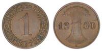 Deutschland / Weimar 1 Pfennig Weimar 1 Reichspfennig J.313 1930 E -