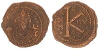 Antike / Byzanz Halbfollis Byzanz Mauricius Tiberius 582-602 n.Chr Theoupolis Bronze Halbfollis -
