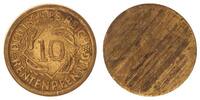 Deutschland / Weimar 10 Pfennig 10 Pfennig J.309 Fehlprägung nur Wertseite , einseitige Prägung -