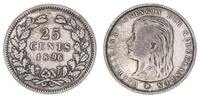 Niederlande 25 Cent Niederlande 25 Cent 1896, Silber Wilhelmina seltenes Jahr -