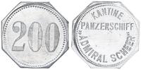 Deutschland / Panzerschiff Admiral Scheer 200 Pfennig Schiffsgeld Panzerschiff Admiral Scheer 200 Pfennig Kantine -