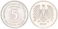 Deutschland / Bundesrepublik 5 Mark 5 DM Kursmünze 2001 G TOP-Erhaltung ! Seltenes Jahr. prägefrisch-stempelglanz -