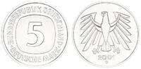 Deutschland / Bundesrepublik 5 Mark 5 DM Kursmünze 2001 D TOP-Erhaltung ! Seltenes Jahr. prägefrisch-stempelglanz -