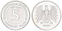Deutschland / Bundesrepublik 5 Mark 5 DM Kursmünze 2001 F TOP-Erhaltung ! Seltenes Jahr. prägefrisch -