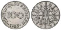 Nebengebiete / Saarland 100 Franken BRD Saarland 100 Franken 1955 -