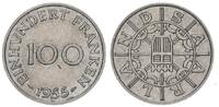 Nebengebiete / Saarland 100 Franken BRD Saarland 100 Franken 1955 -