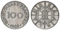 Nebengebiete / Saarland 100 Franken BRD Saarland 100 Franken 1955 -