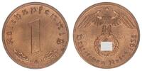 Deutschland / 3.Reich 1 Reichspfennig 1 Pfennig 1938A -