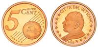 5 Cent 2005 Vatikan Vatikan 5 Cent 2005 Kursmünze mit Papstmotiv  PP Polierte Platte (PP, Proof) in Kapsel