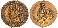 Deutschland - Italien Medaille Hadrian Medaille Kaiser Hadrian, RS Ajax nackt in Rüstung -