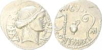 Antike / Republik/ Cäsar Denar C. Julius Caesar, // Priesterliche Geräte -