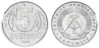 DDR 5 Pfennig mit Zainende bei 10 Uhr DDR 5 Pfennig 1968 Fehlprägung mit Zainende -