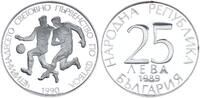 Bulgarien 25 Leva zur Fussball WM in Italien 1990 -