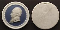 Deutschland - Porzellan Porzellan-Medaille Porzellanmedaille, Goethe-Medaille -
