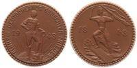 Deutschland Porzellanmedaille Meissen Porzellan Medaille Einheit Deutschlands gerechter Frieden 1948 -