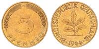 Deutschland - BRD 5 Pfennig BRD 5 Pfennig 1966 G G mit Querstrich -