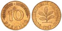 Deutschland - BRD 10 Pfennig BRD 10 Pfennig 1967 G -