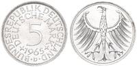 Deutschland 5 DM 5 DM J.387 Silber Kursmünze 1965 D -