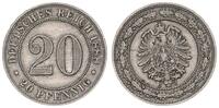 Kaiserreich 20 Pfennig 20 Pfennig 1888 J -