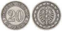 Kaiserreich 20 Pfennig 20 Pfennig 1887 A -