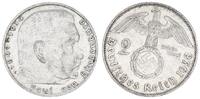 Drittes Reich - Deutschland 3. Reich 2 Reichsmark Drittes Reich 2 Mark Hindenburg 1938 E mit ca 30° Stempeldrehung nach rechts* -