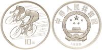 China 10 Yuan China 10 Yuan 1990 Sommerspiele Radrennen -
