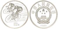 China 10 Yuan China 10 Yuan 1990 Sommerspiele Radrennen -