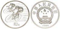 China 10 Yuan China 10 Yuan 1990 Sommerspiele Radrennen -