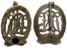 3. Reich Orden 1935-1944 Reichssportabzeichen Miniatur mit HK in Bronze, Hersteller Hensler guter Zustand