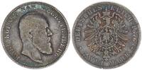 Württemberg - Deutsches Kaiserreich 2 Mark Württemberg 2 Mark 1876 F König Karl -