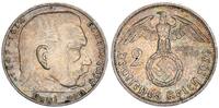 Drittes Reich - Deutschland 2 Mark 3. Reich 2 Mark Paul von Hindenburg -