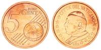 5 Cent 2005 Vatikan Vatikan 5 Cent 2005 Kursmünze mit Papstmotiv prägefrisch