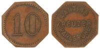 Deutschland / Kreuzer Karlsruhe 10 Pfennig Kreuzer Karlsruhe 10 Pfennig für die Kantine -