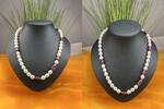 Deutschland Weißperlen Kette Weißperlen Kette , mit Amethyst länge 50cm -