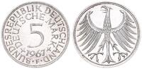 Deutschland 5 DM 5 DM Silber Kursmünze 1967 F -