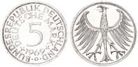 Deutschland 5 DM 5 DM J.387 Silber Kursmünze 1969 G -