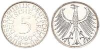 Deutschland 5 DM 5 DM Silber Kursmünze 1960 G -
