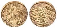 Weimarer Republik 10 Pfennig Fehlprägung: auf 5 Pf.-Schrötling geprägt -