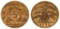 Weimar 5 Pfennig Fehlprägung: extrem dünner Schrötling 1,4g -