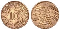 Deutschland / Weimar 10 Pfennig auf 5 Pf. Schrötling 10 Pfennig 1925 D Fehlprägung: auf 5 Pf.-Schrötling geprägt, 2,5g -
