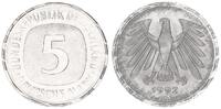 Deutschland 5 DM Fehlprägung/dünne Ronde 5,36g BRD 5 DM J.415 Fehlprägung auf viel zu dünner Ronde,magnetisch 5,36g -