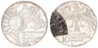 Deutschland - BRD 10DM Olympiade 1972 Fehlerhaftes Material 10DM Olympiade 1972 Fehlerhaftes Material, Sportstätten -