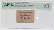 1944 Deutschland- Konzentrationslager Neuengamme - 1 Mark Prämienschein + Paketkarte PMG 35
