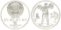 Russland 1 Rubel Olympiade - Gewichtheber -