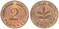 Deutschland 2 Pfennig 2 Pfennig 1960 F -