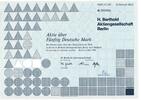 Deutschland / Berlin Aktie Aktie über 50 Mark, Berthold AG Berlin, Nr. 300506 inkl Gewinnanteilsscheine -