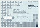 Deutschland / Berlin Aktie Aktie über 50 Mark, Berthold AG Berlin, Nr. 300515 ohne Gewinnanteilsscheine -