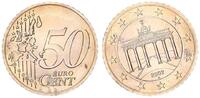 Deutschland / Bundesrepublik 50 Cent Probe/Fehlprägung Bimetall 50 Cent Probe/Fehlprägung Bimetall auf 1€-Schrötling 30 ° Stempeldrehung -