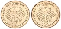 Deutschland 2 DM-Probe in Goldbronze 2 DM zu J.424 Probe Kopplung der Adlerseiten 2001 A ohne Randschr. -